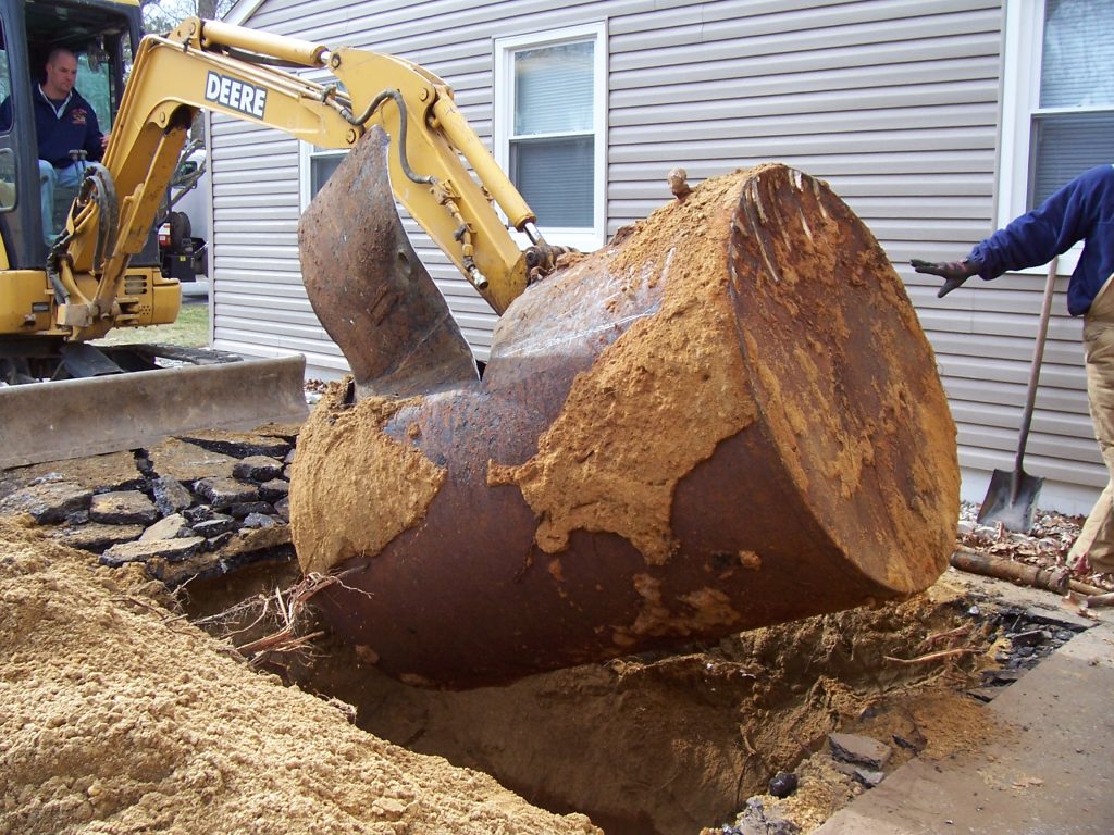 Heating Oil Tank Sweeps & Scans LP 1 underground oil tank removal